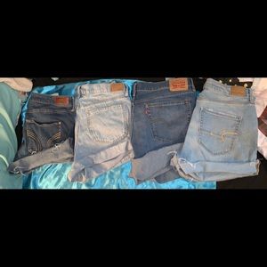 Lot of four Jean shorts all name brand!